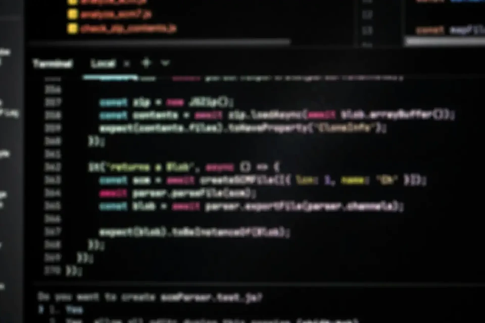 A mobile application build open in a code editor at Stackvel Solutions